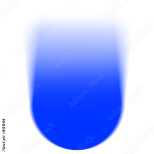 Blurry blue png sticker, transparent background