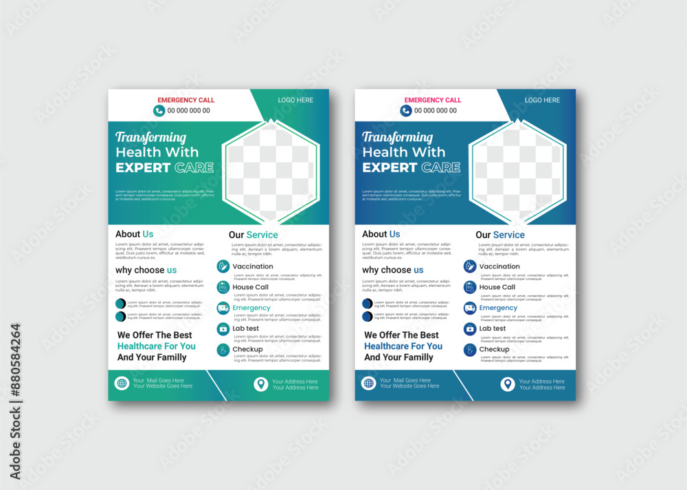 Obraz premium Medical Flyer Design.