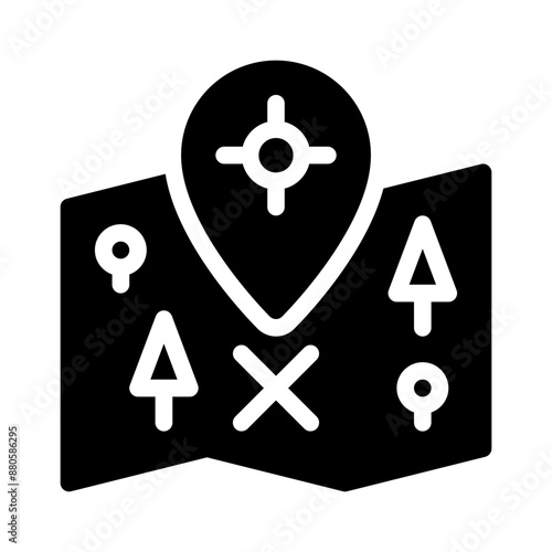 coordinates glyph icon