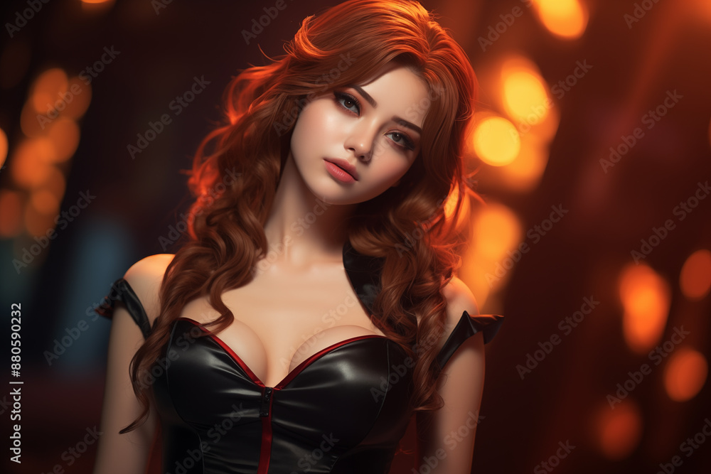 Anime Style Girl. Generative AI Anime Style Girl. Generative AI