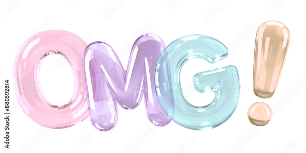 Omg word png clear bubbles offset font, transparent background Omg word png clear bubbles offset font, transparent background
