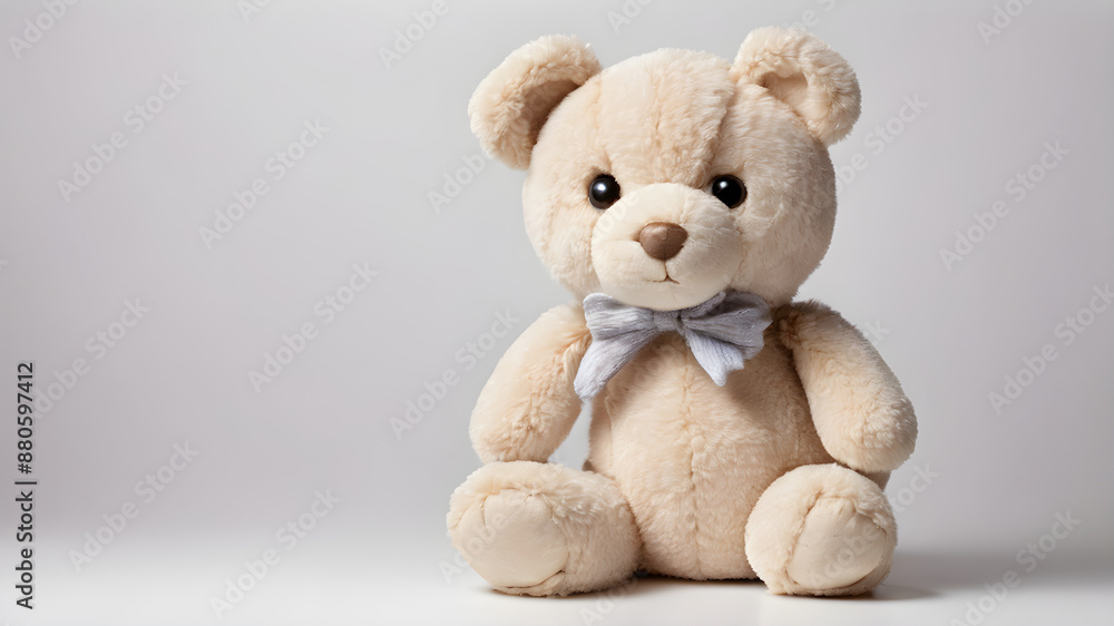 Photograph a cute stuffed animal toy isolated on a white background. Photograph a cute stuffed animal toy isolated on a white background.
