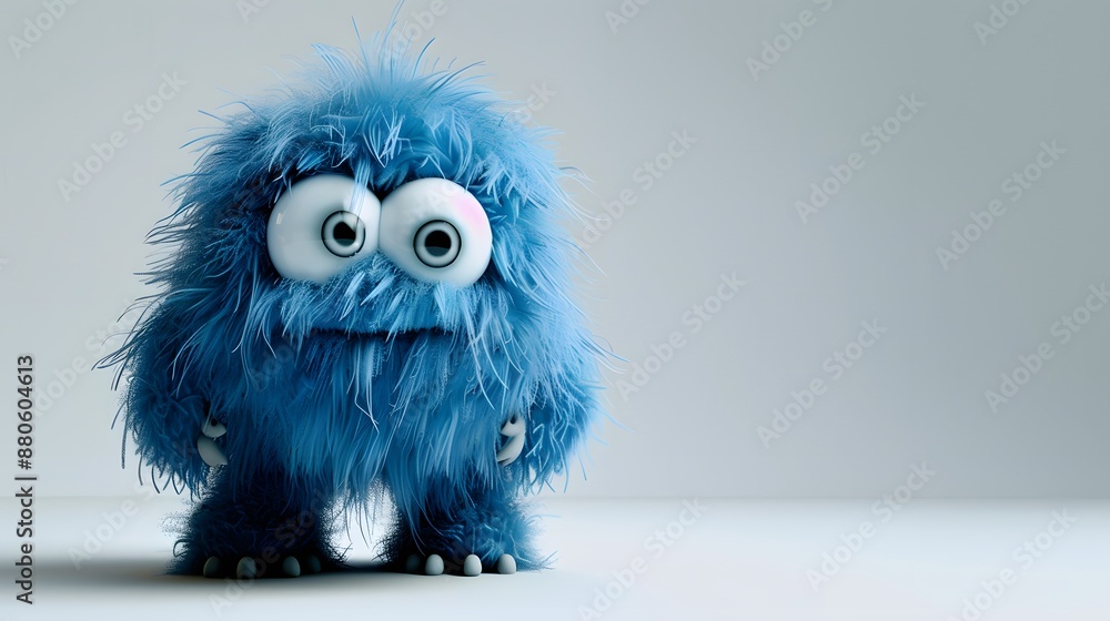 cute monster with fur cute monster with fur