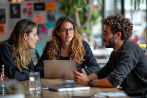 Office Team Members Planning Together