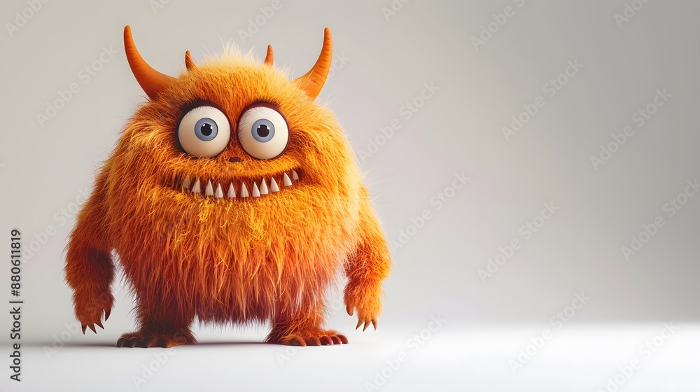cute monster with fur cute monster with fur