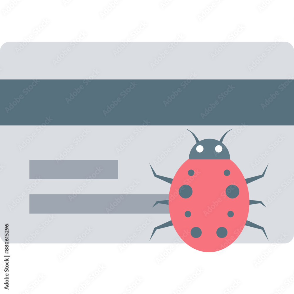 Credit Card vector icon with isolated background in flat style Credit Card vector icon with isolated background in flat style