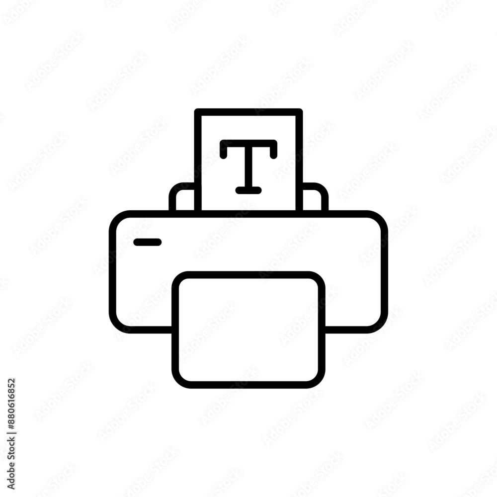Print text outline icons, minimalist vector illustration ,simple transparent graphic element .Isolated on white background Print text outline icons, minimalist vector illustration ,simple transparent graphic element .Isolated on white background