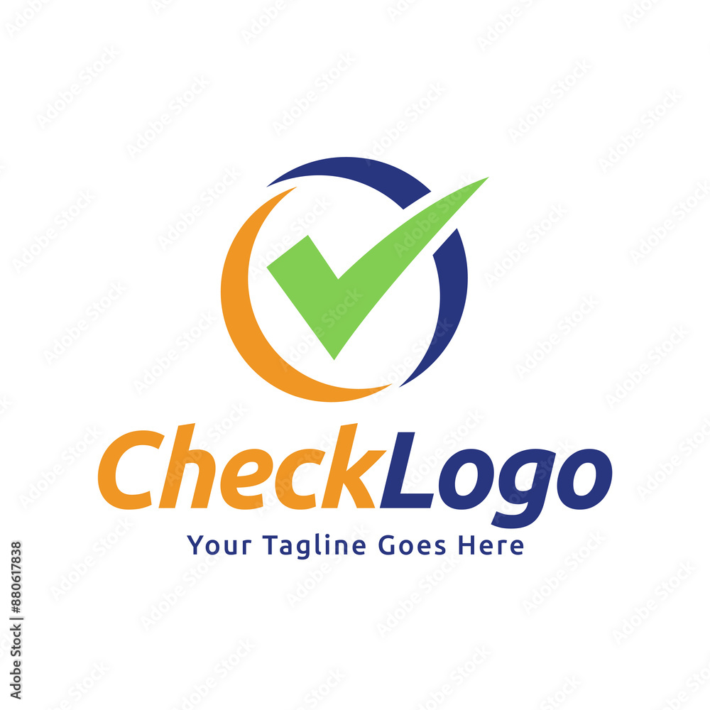 Check mark vector icon logo design illustration Check mark vector icon logo design illustration