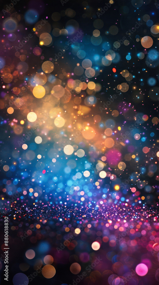 Colorful bokeh lights create a dreamy background Colorful bokeh lights create a dreamy background