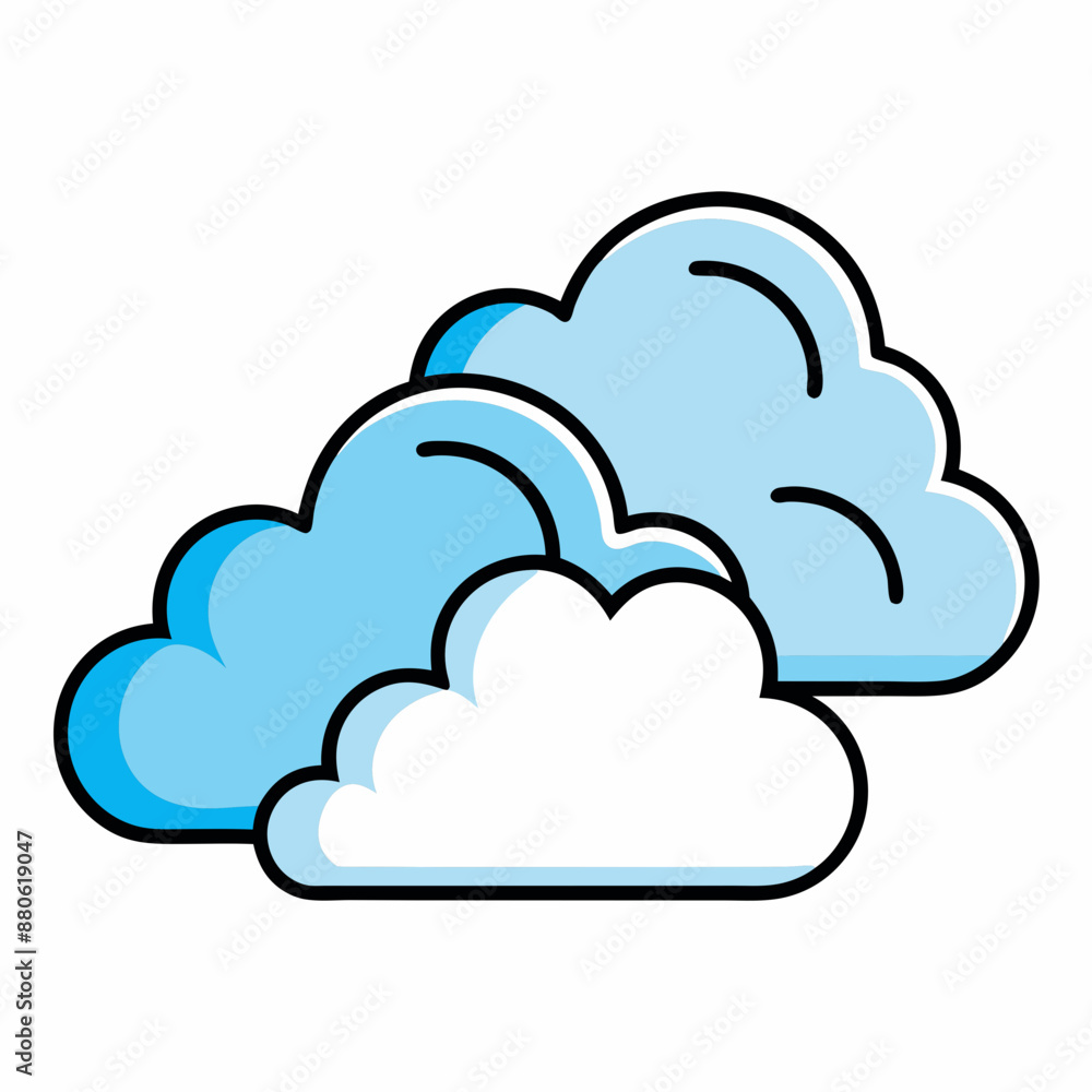 Cloud vector illustration, Cloud vector art, Cloud silhouette, cloud icon Cloud vector illustration, Cloud vector art, Cloud silhouette, cloud icon