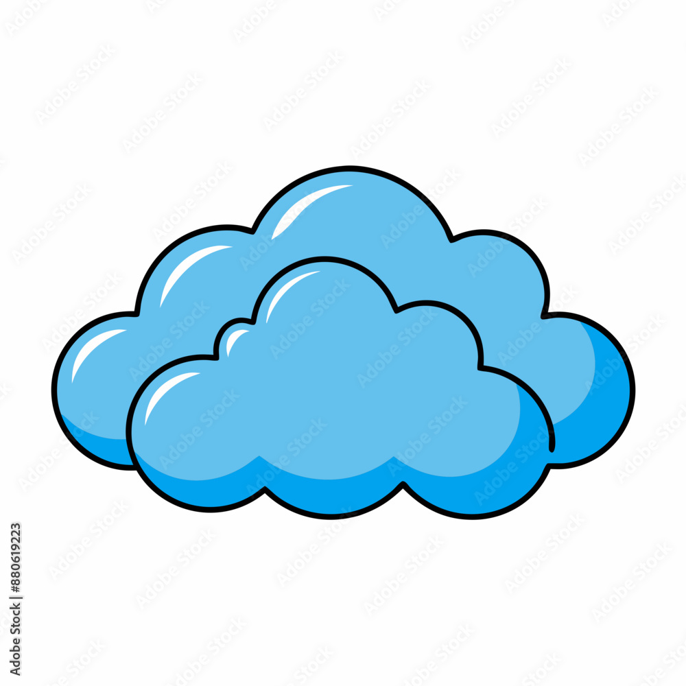 Cloud vector illustration, Cloud vector art, Cloud silhouette, cloud icon Cloud vector illustration, Cloud vector art, Cloud silhouette, cloud icon
