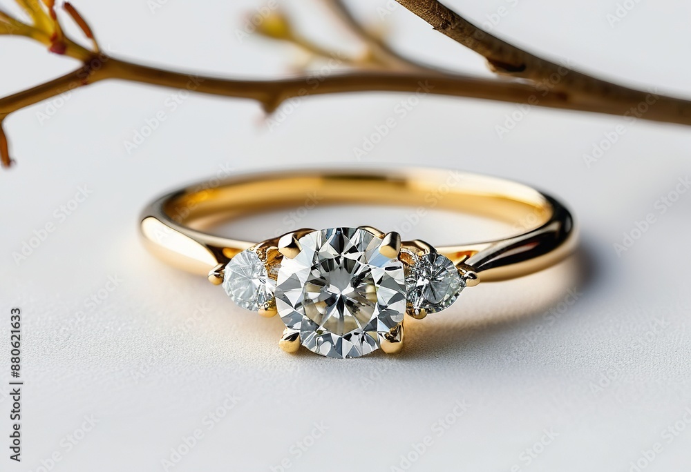Studio Photograph of Engagement Ring with Raw Authenticity Studio Photograph of Engagement Ring with Raw Authenticity