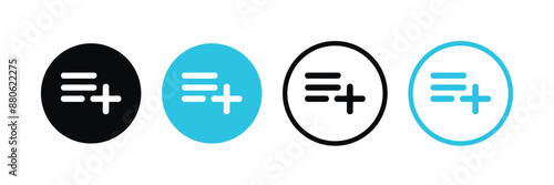 add to playlist button icon