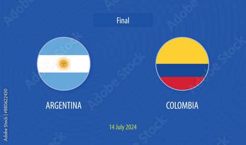 Argentina vs Colombia soccer scoreboard broadcast