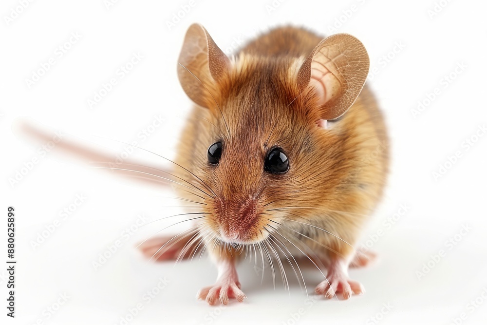 Close-Up Portrait of a Curious House Mouse Close-Up Portrait of a Curious House Mouse