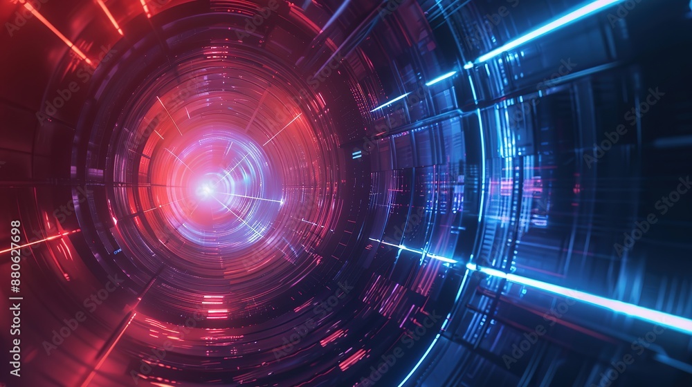 Futuristic Abstract Tunnel Futuristic Abstract Tunnel