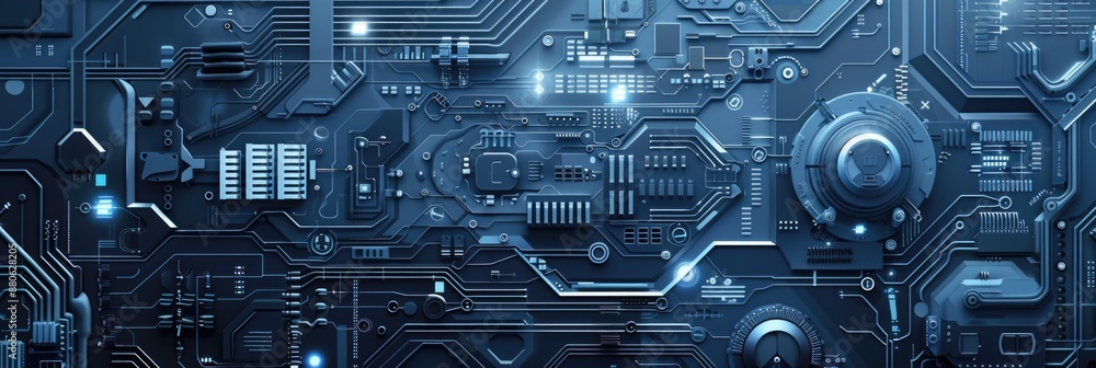 Tech Talk Blue Grey Horizontal. Technology Discussion in Electronic Industry Tech Talk Blue Grey Horizontal. Technology Discussion in Electronic Industry