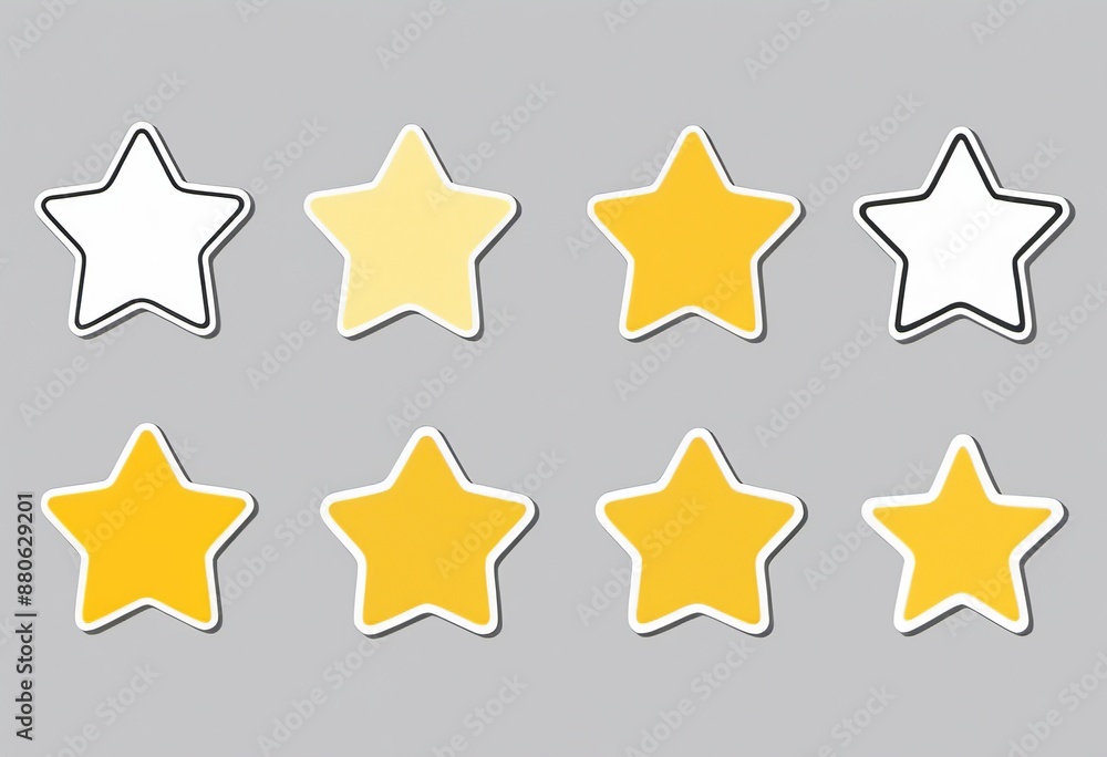 Yellow Star Sticker Labels - High-Quality Vector Graphics for Personal and Commercial Use Yellow Star Sticker Labels - High-Quality Vector Graphics for Personal and Commercial Use