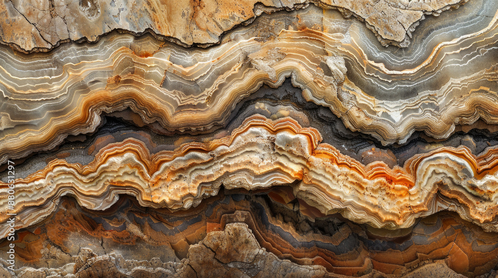 Natural rock patterns tell the story of Earth's past, creating ...