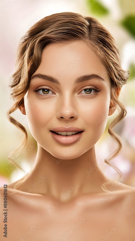 Portrait beautiful young woman with clean fresh skin. Model with healthy skin, close up portrait. Portrait beautiful young woman with clean fresh skin. Model with healthy skin, close up portrait.