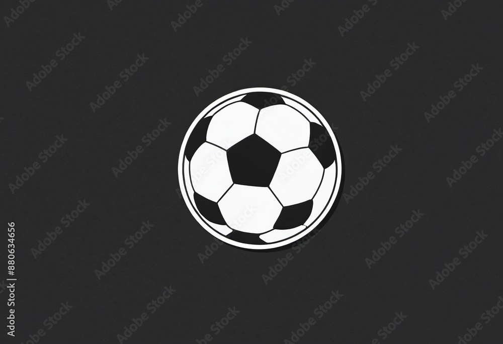 Obraz premium Cute Soccer Ball Icon Vector Illustration for Sports Fans