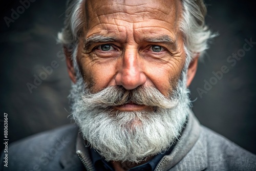 portrait of an elderly man with a gray beard