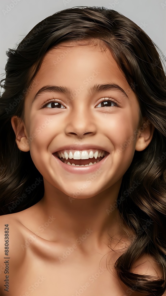a closeup photo portrait of a beautiful young mexican model woman smiling with clean teeth a closeup photo portrait of a beautiful young mexican model woman smiling with clean teeth