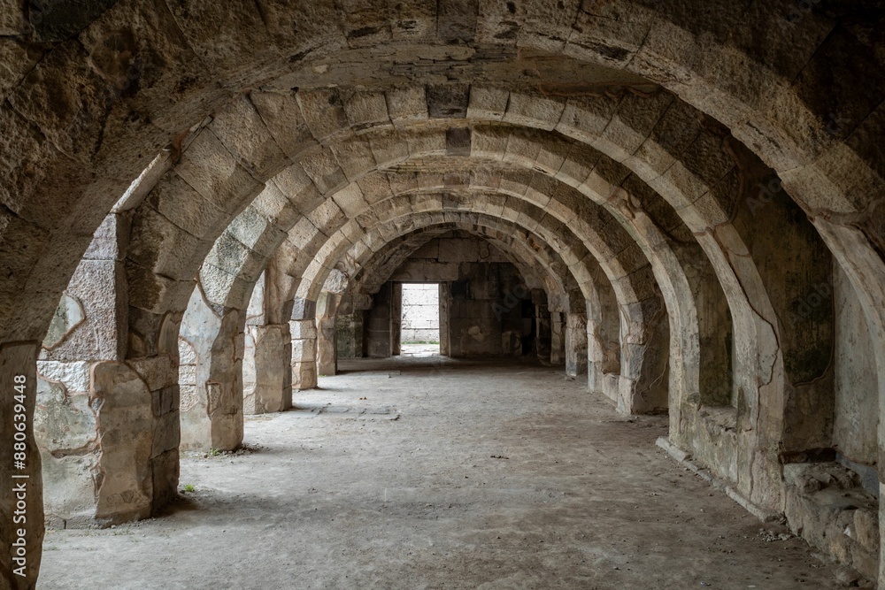 Roman Agora of Smyrna (Agora of Izmir) in daytime in Namazgah, Konak, Izmir, Turkey Roman Agora of Smyrna (Agora of Izmir) in daytime in Namazgah, Konak, Izmir, Turkey