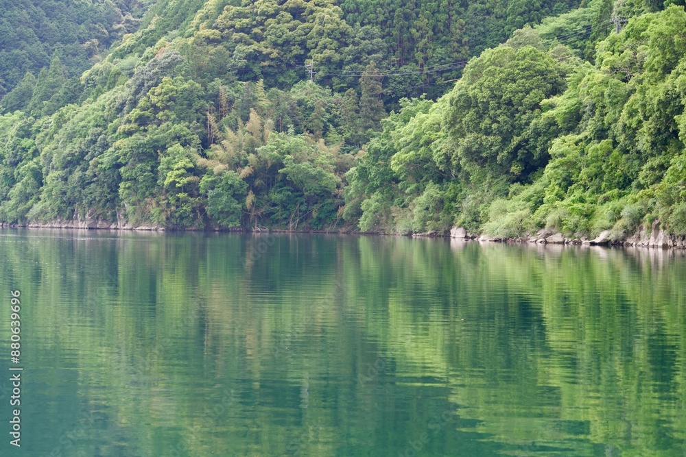 Scenery of Shimanto River and Mountains of Kochi Scenery of Shimanto River and Mountains of Kochi