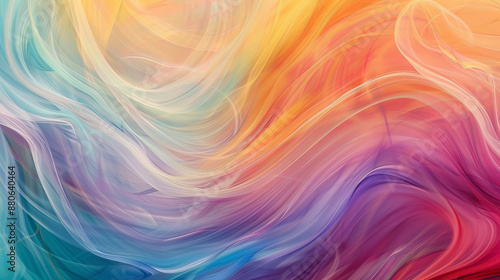 Wallpaper Mural Swirling colors dance like a rainbow, creating a vibrant and flowing abstract background. Smooth transitions blend the shades, capturing the essence of nature's fluidity and movement. Torontodigital.ca