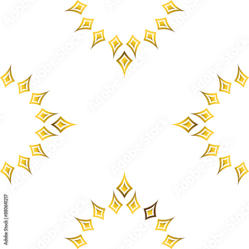 luxury golden geometry frame design