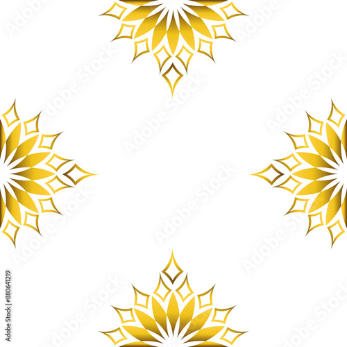 luxury golden geometry frame design