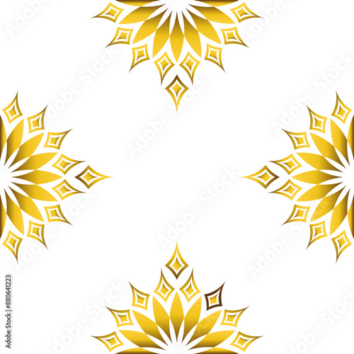 luxury golden geometry frame design