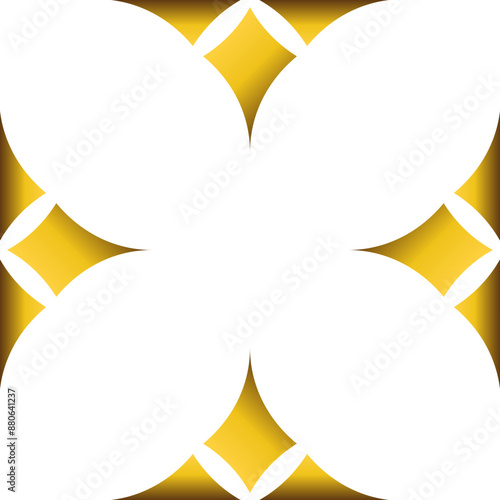 luxury golden geometry frame design