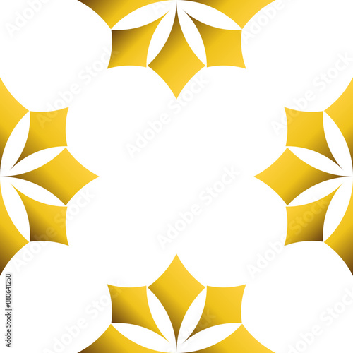 luxury golden geometry frame design