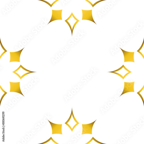 luxury golden geometry frame design