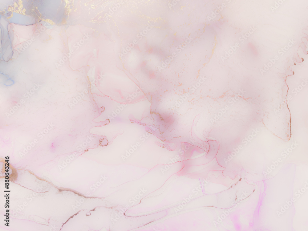 Gold Water Color Marble. Pink Oil Paint. Bronze Gold Water Color Marble. Pink Oil Paint. Bronze