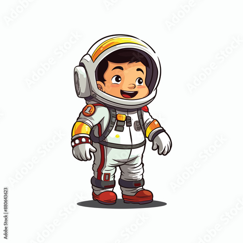spaceman cartoon vector