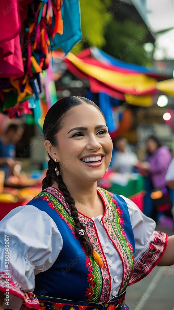 Portrait of a happy smiling Hispanic woman outdoors Portrait of a happy smiling Hispanic woman outdoors