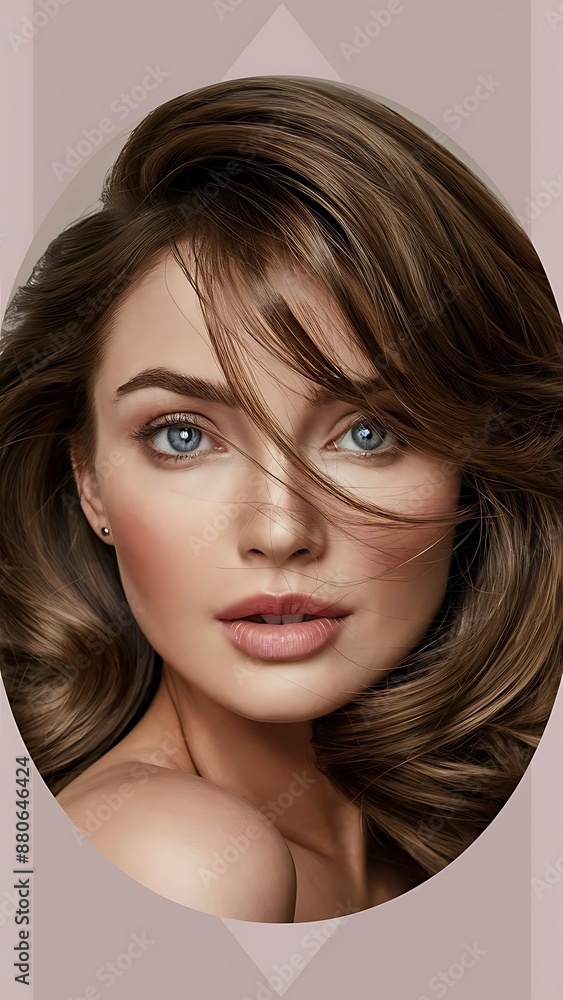 Beauty female face. Beautiful brunette woman, portrait close up. Portrait of Beauty woman with blue eyes. Beauty face. Beauty female face. Beautiful brunette woman, portrait close up. Portrait of Beauty woman with blue eyes. Beauty face.