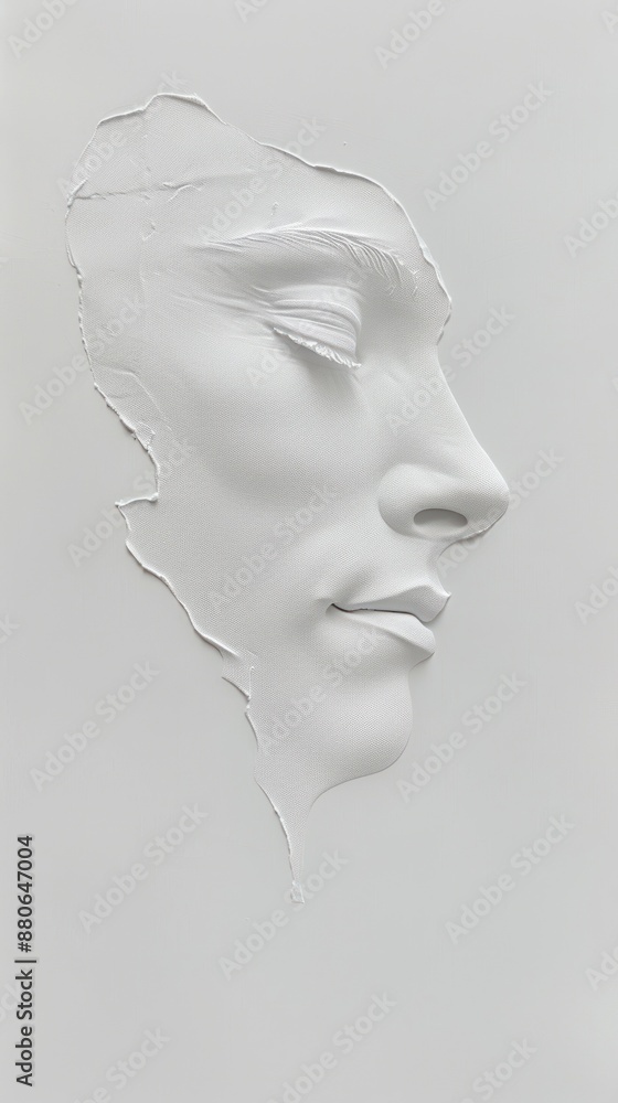 Minimalist white abstract piece with subtle lines Minimalist white abstract piece with subtle lines