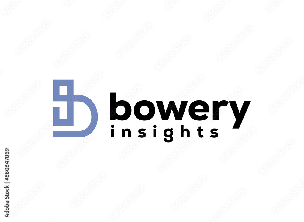 B logo design technology concept B logo design technology concept