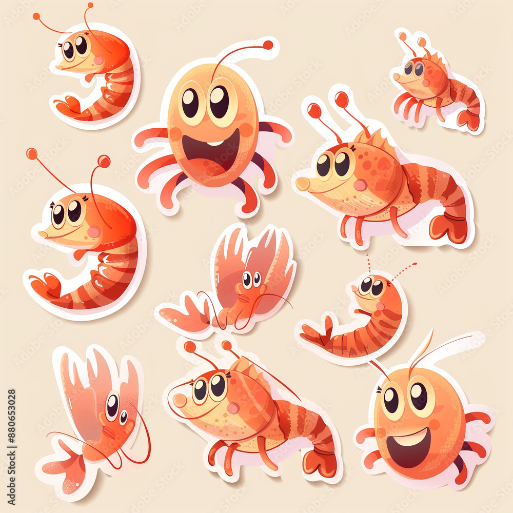 cute cartoon sea creature stickers cute cartoon sea creature stickers