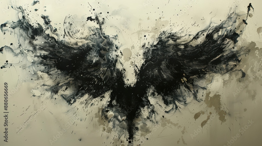 Devil symbol created with smoke abstract Devil symbol created with smoke abstract