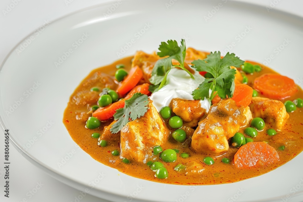 Irresistible Chicken Curry with Perfectly Plated Presentation Irresistible Chicken Curry with Perfectly Plated Presentation