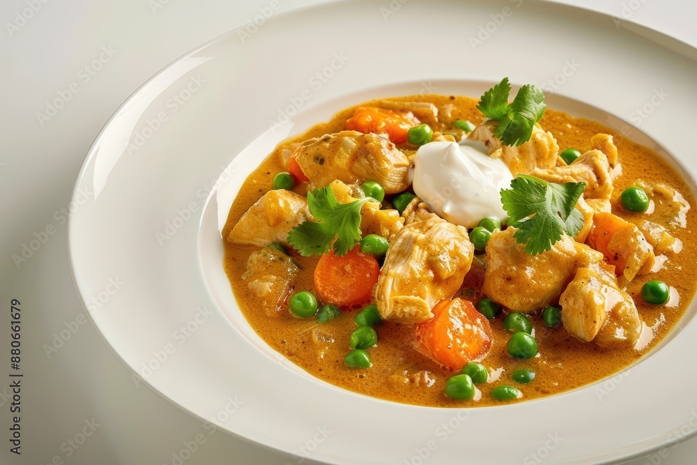 Gourmet Chicken Curry with Luxurious Ingredients Gourmet Chicken Curry with Luxurious Ingredients