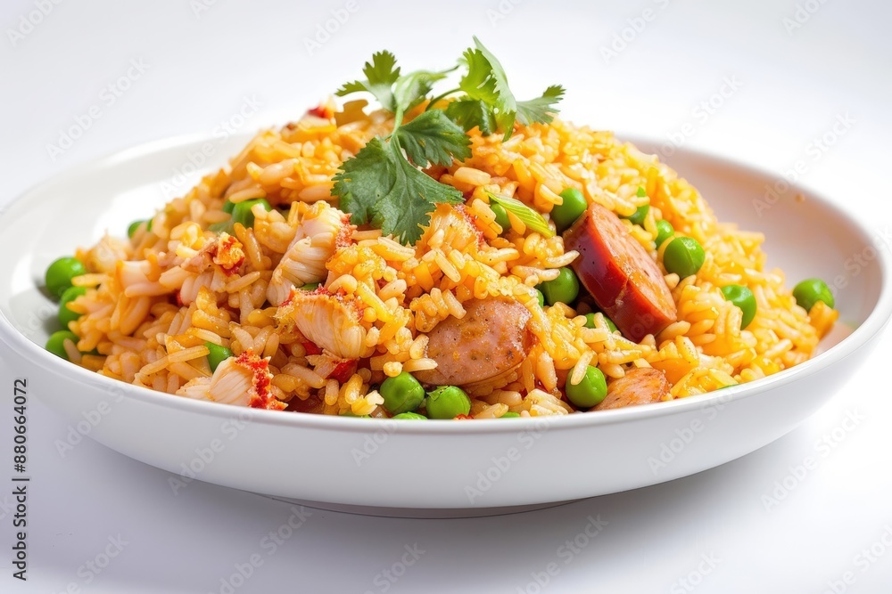 Dragonfly Stir-Fry Rice with Fresh Green Peas and Lump Crabmeat Dragonfly Stir-Fry Rice with Fresh Green Peas and Lump Crabmeat