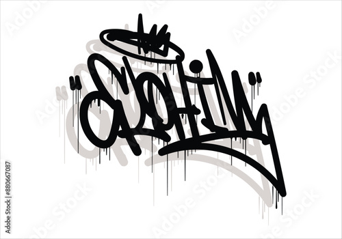 ELOHIM graffiti tag style design photo