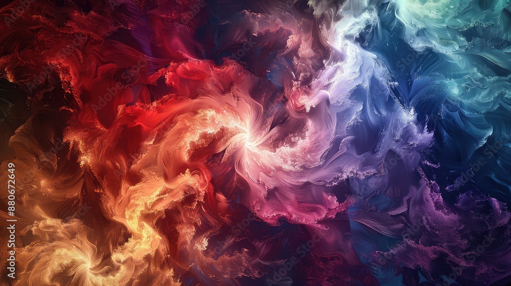 Fototapeta premium a colorful abstract painting