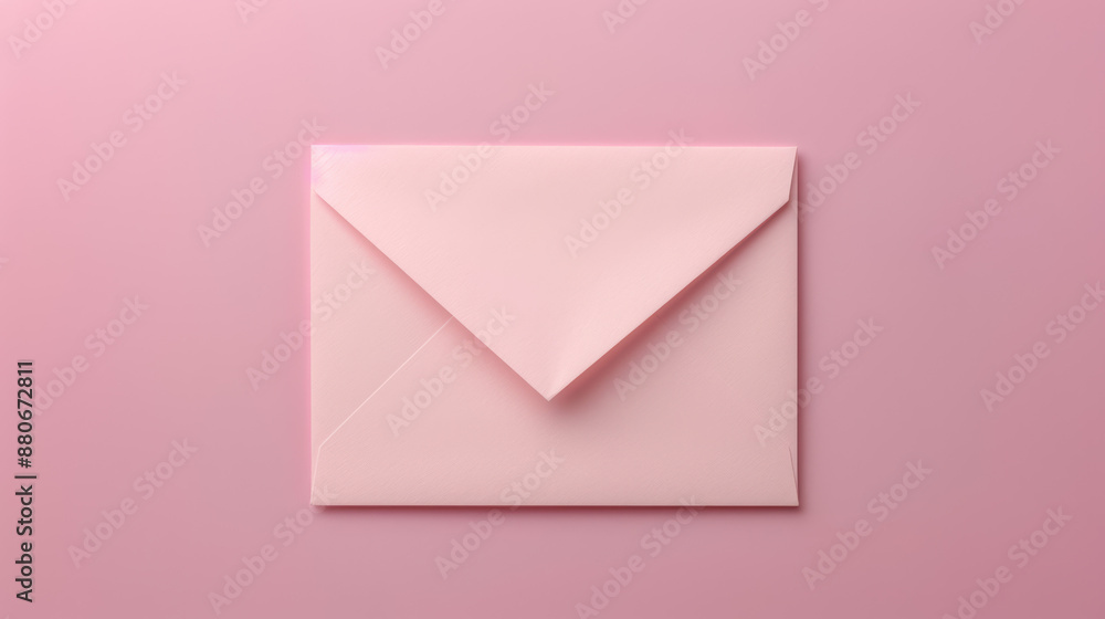 Soft pink envelope on a solid pastel background, showcasing simple elegance and minimalistic design. Perfect for invitations or letters. Soft pink envelope on a solid pastel background, showcasing simple elegance and minimalistic design. Perfect for invitations or letters.